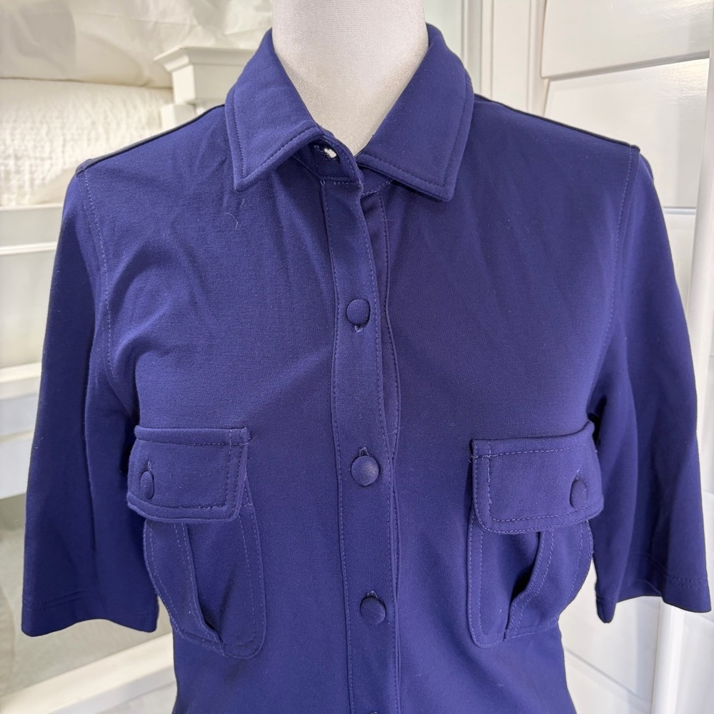 Purpley Blue Stretchy Dress - Picture 3 of 5